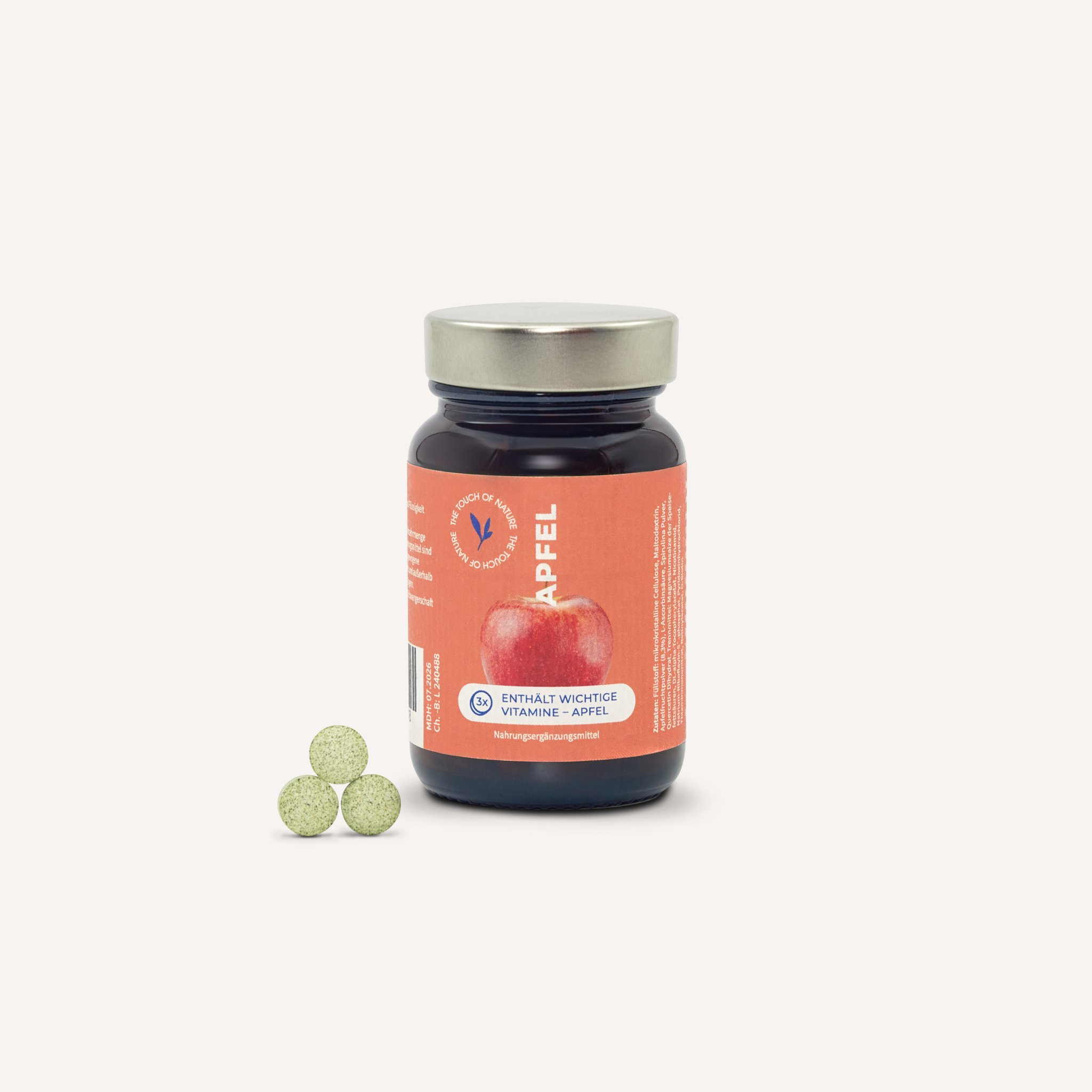 The touch of nature Apfel Tablette Nahrungsergaenzungsmittel