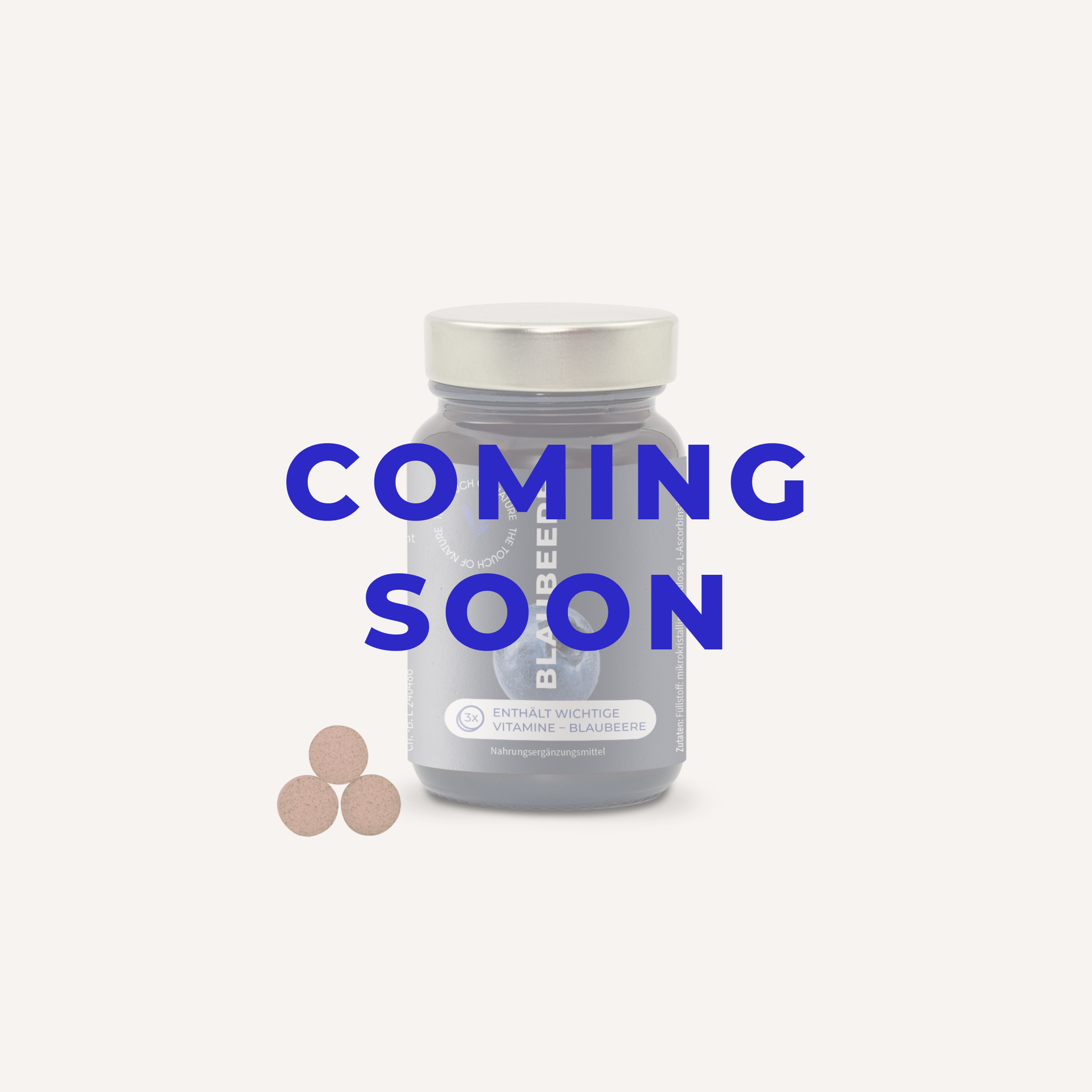 TTON Blaubeere Nahrungsergaenzungsmittel coming soon